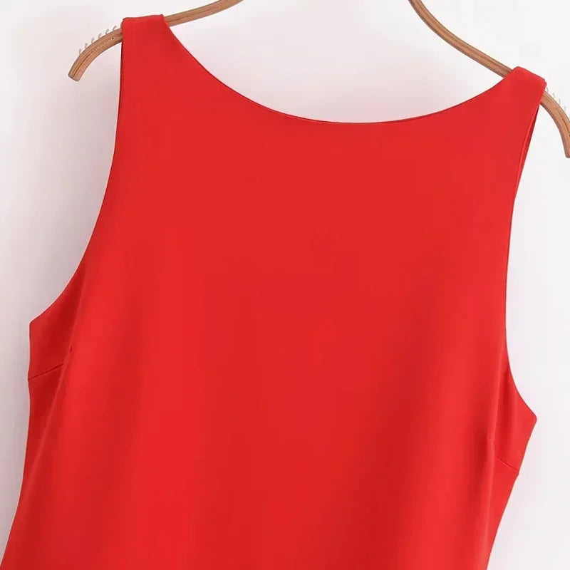Mini Vestito Bodycon Schiena Scoperta Volant - Sera & Club