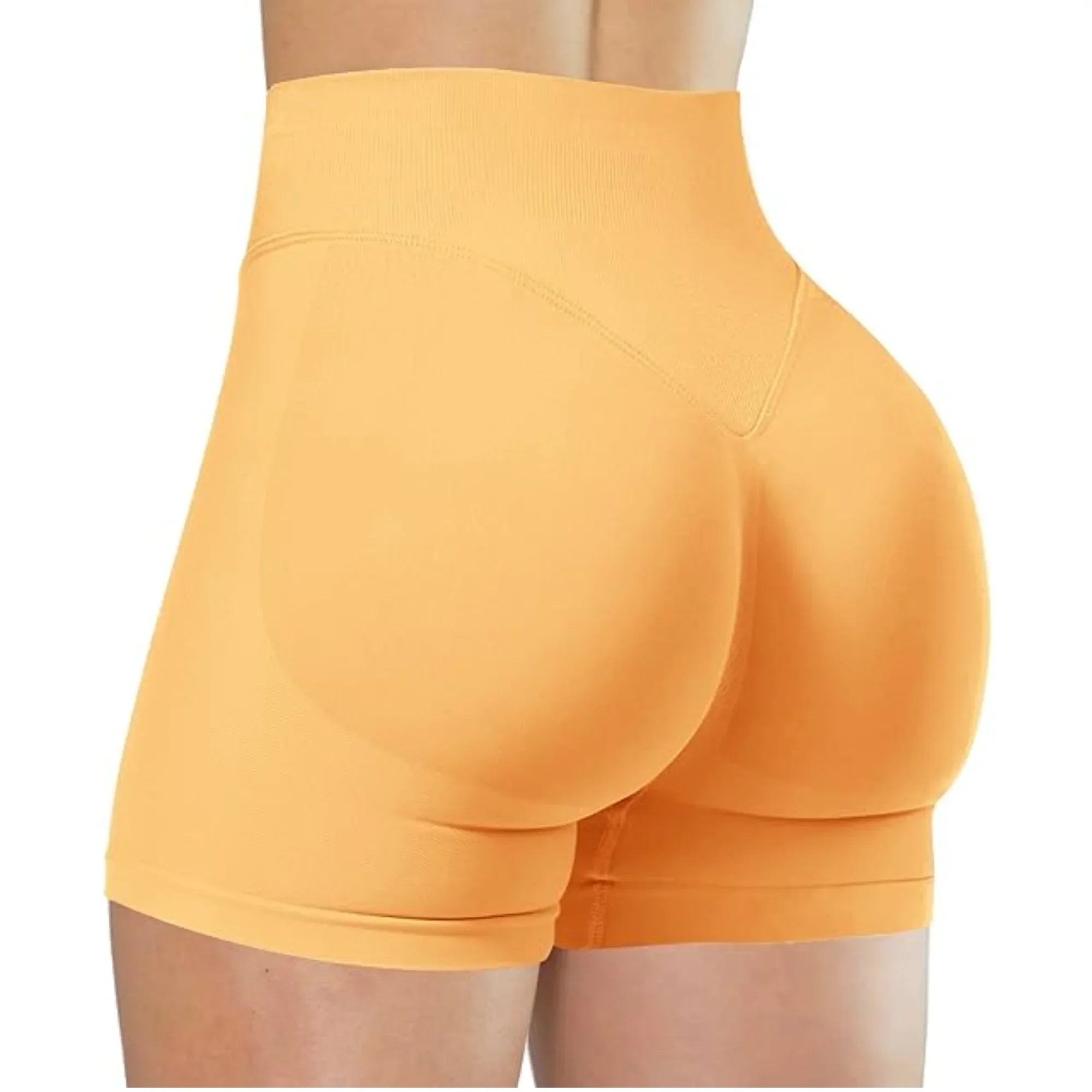 Short Yoga Taille Haute Seamless – Coloris Uni Femme