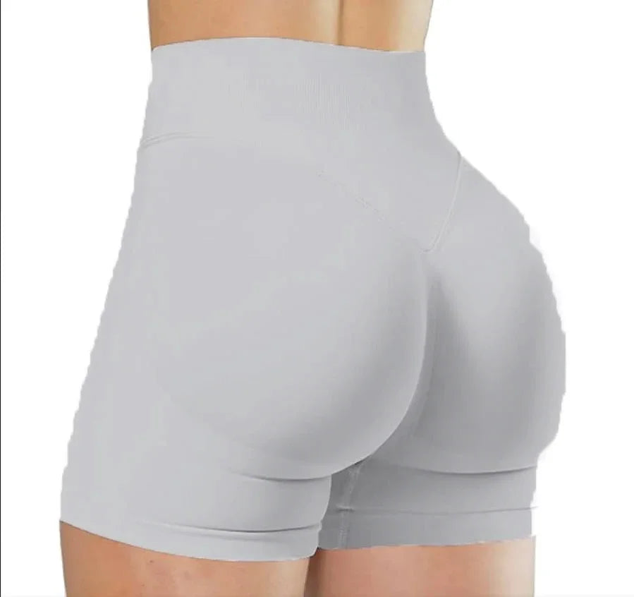 Short Yoga Taille Haute Seamless – Coloris Uni Femme