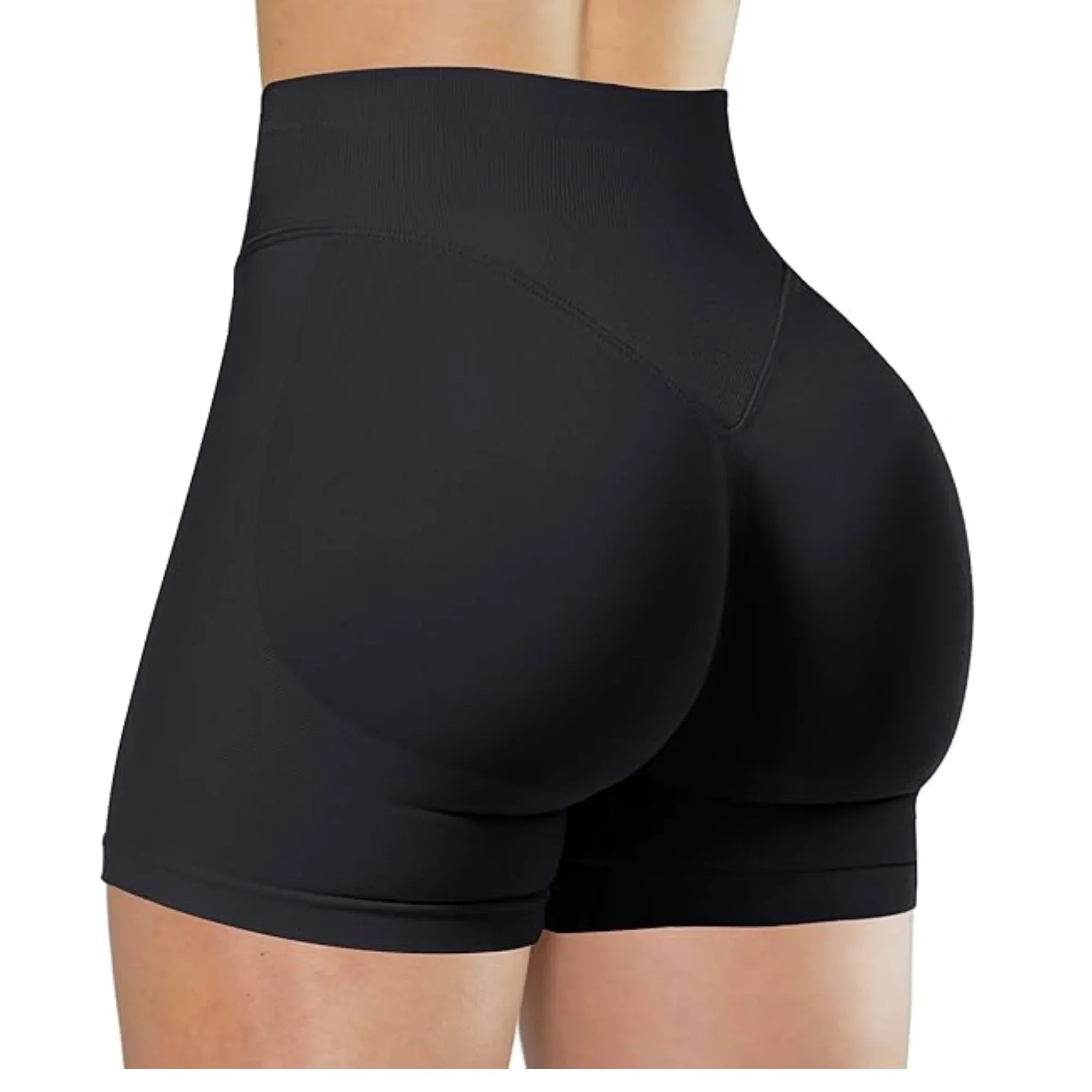 Short Yoga Taille Haute Seamless – Coloris Uni Femme