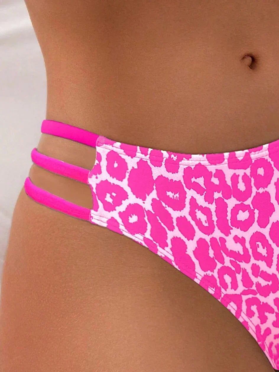 Bikini Leopard Taille Haute Micro 2 Pieces – Maillot de Bain
