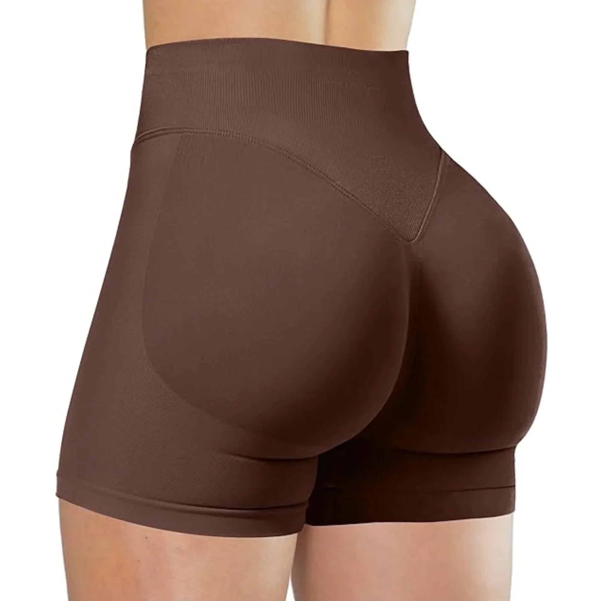 Short Yoga Taille Haute Seamless – Coloris Uni Femme