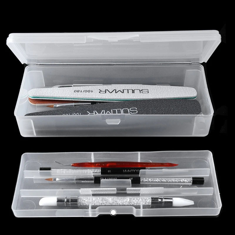 Boîte Organisateur Double Couche Outils Nail Art