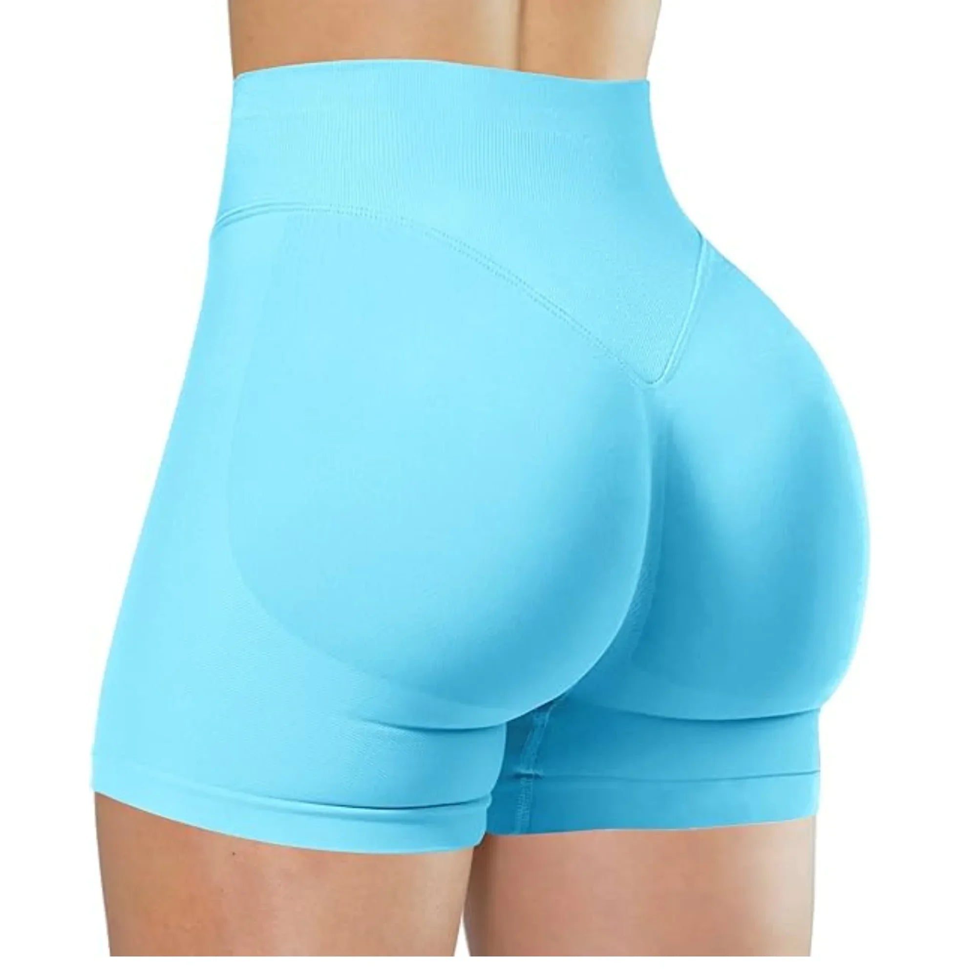 Short Yoga Taille Haute Seamless – Coloris Uni Femme