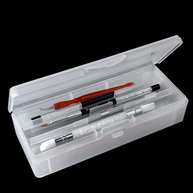 Boîte Organisateur Double Couche Outils Nail Art
