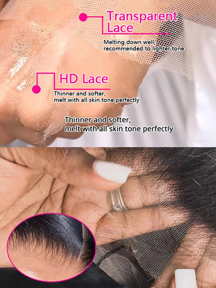 Perruque Lace Front Bone Straight 200% Densité – Jusqu'à 46 Pouces