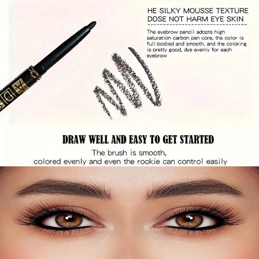 Set 3 Crayons Eyeliner Waterproof Twist – Noir & Brun
