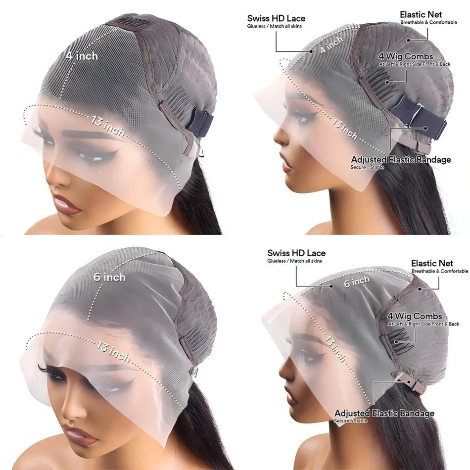 Perruque Lace Front HD Body Wave Miel 4/27 – 13x4 & 13x6