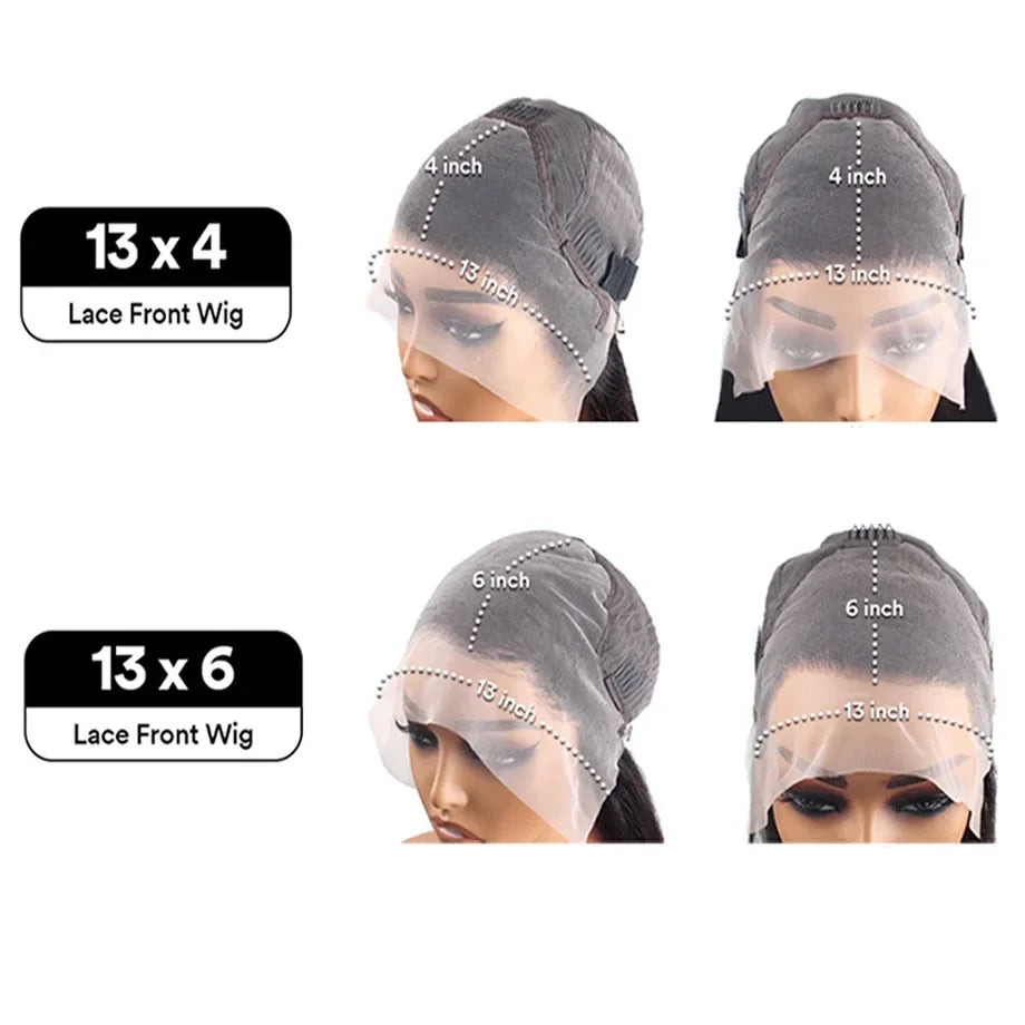 Perruque Lace Front Bouclée Brésilienne HD – 13x4 & 13x6