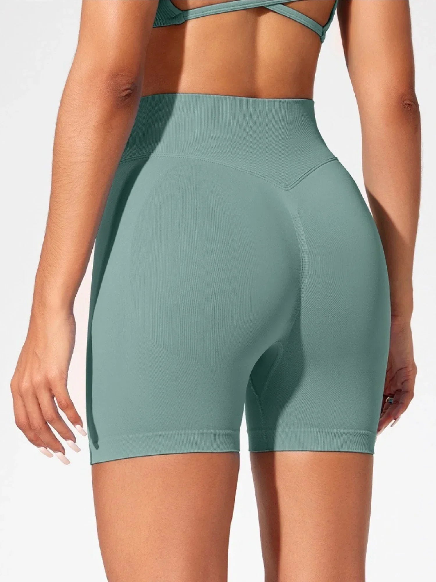 Short Yoga Taille Haute Seamless – Coloris Uni Femme