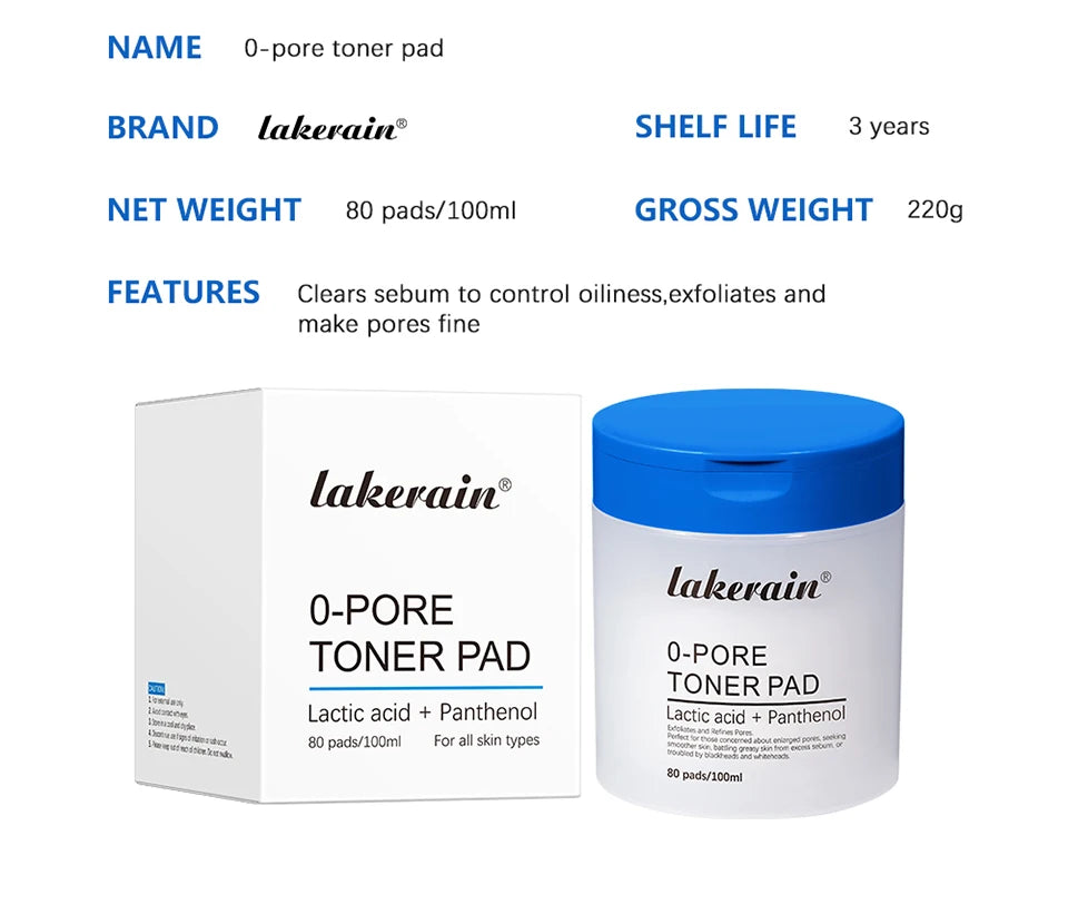 Tampons Tonifiants Coréens Zero Pore – 70 pcs Double Face