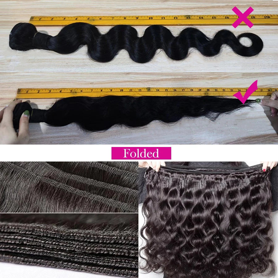 Mèches Body Wave Cheveux Humains Brésiliens Grade 12A