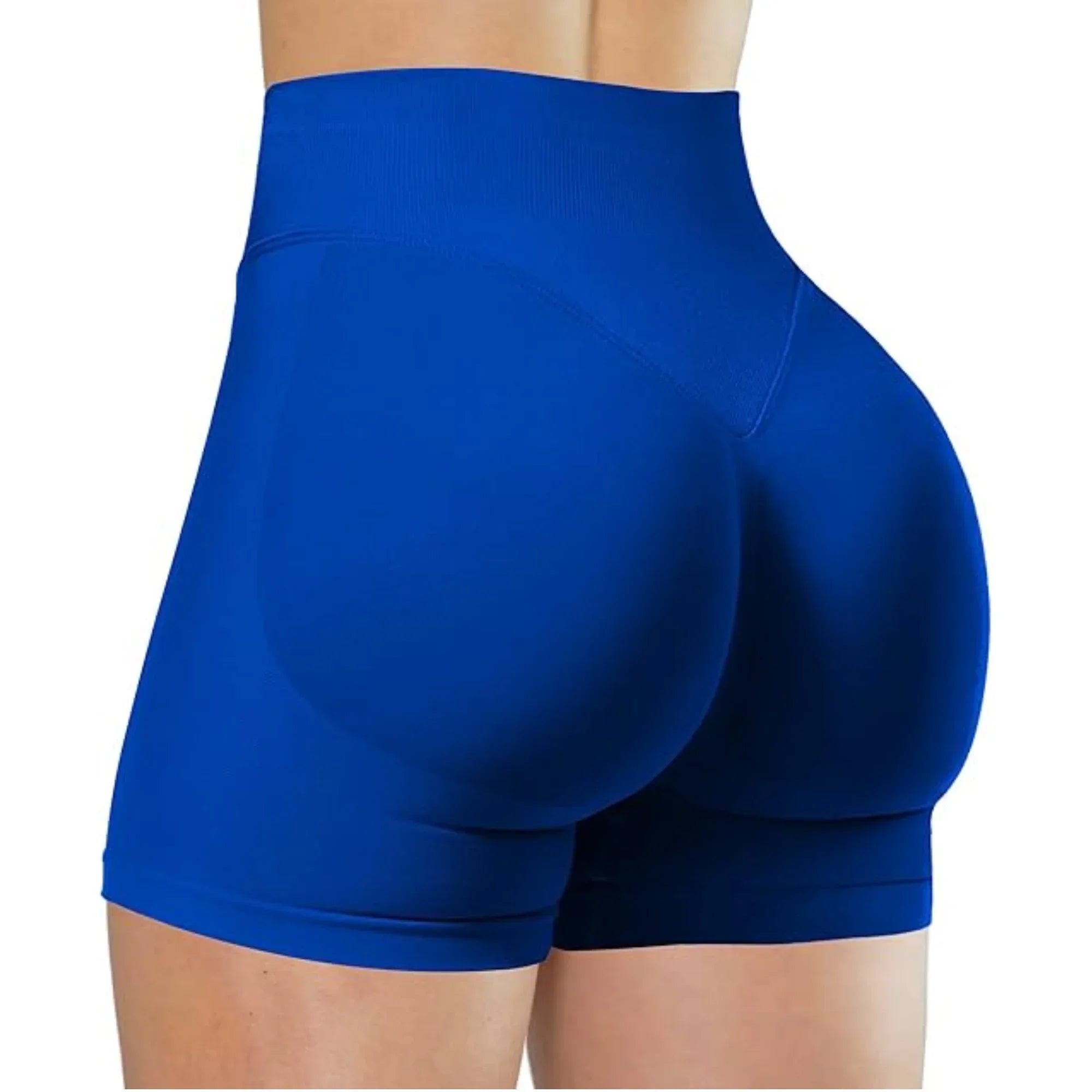 Short Yoga Taille Haute Seamless – Coloris Uni Femme