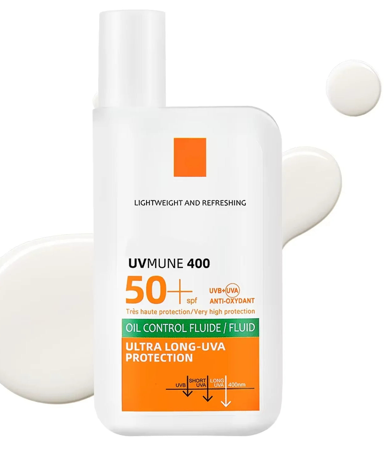 SPF50+ Sunscreen Lotion Lightweight Non-Greasy UV Protection Face Body Sunscreen Lasting Moisturizing Refreshing Sunburn Defense
