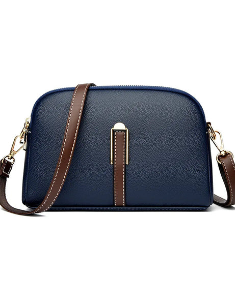 Sac Bandoulière Cuir Véritable Rabat Coque – Compact & Chic