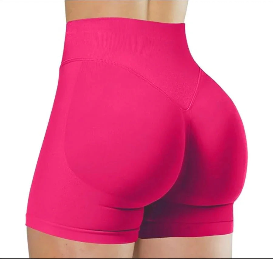 Short Yoga Taille Haute Seamless – Coloris Uni Femme