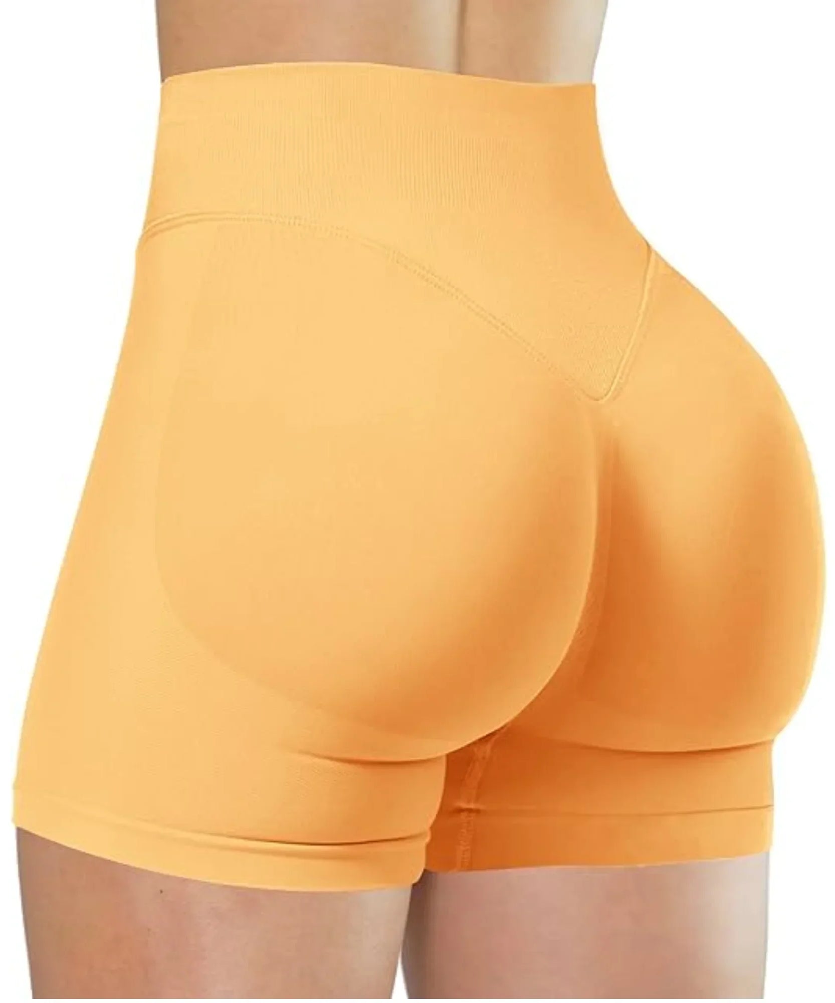 Short Yoga Taille Haute Seamless – Coloris Uni Femme