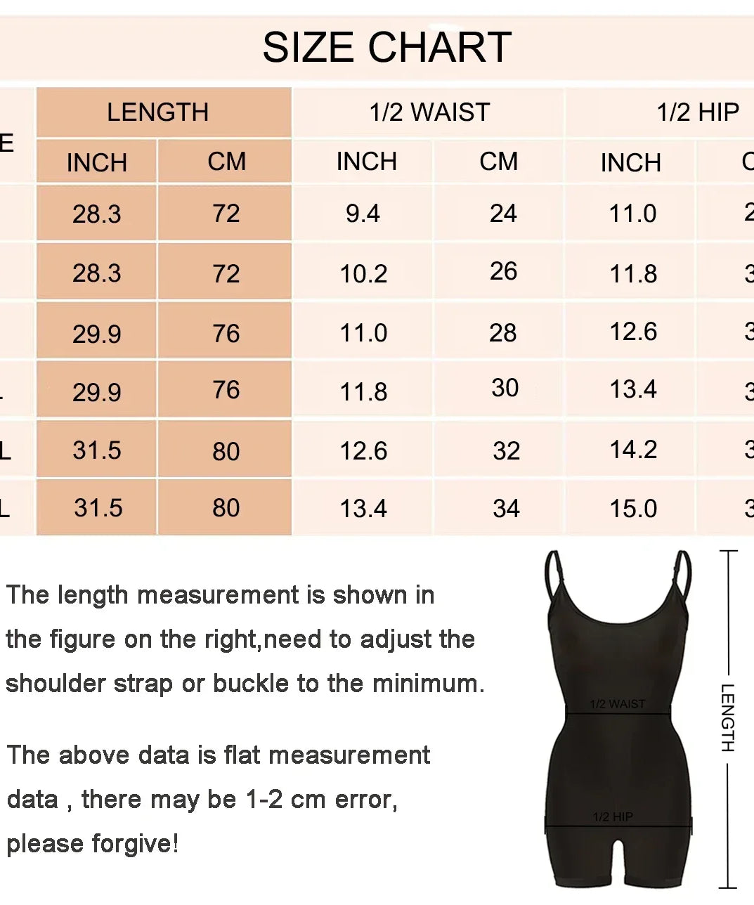 Gaine Gainante One-Piece Seamless Contrôle Ventre – S à XXXL
