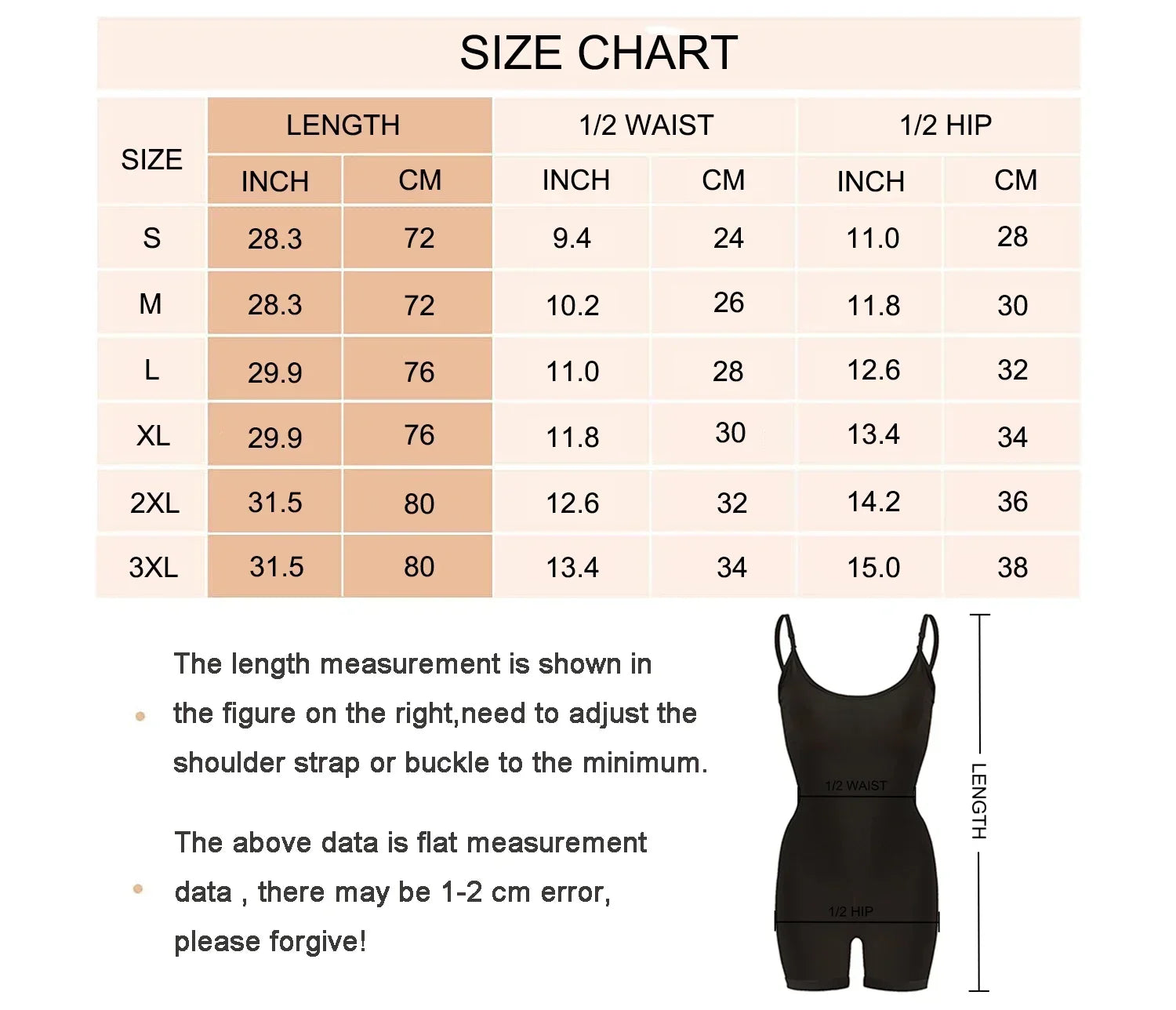 Gaine Gainante One-Piece Seamless Contrôle Ventre – S à XXXL