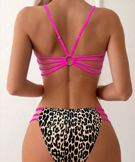 Bikini Leopard Taille Haute Micro 2 Pieces – Maillot de Bain