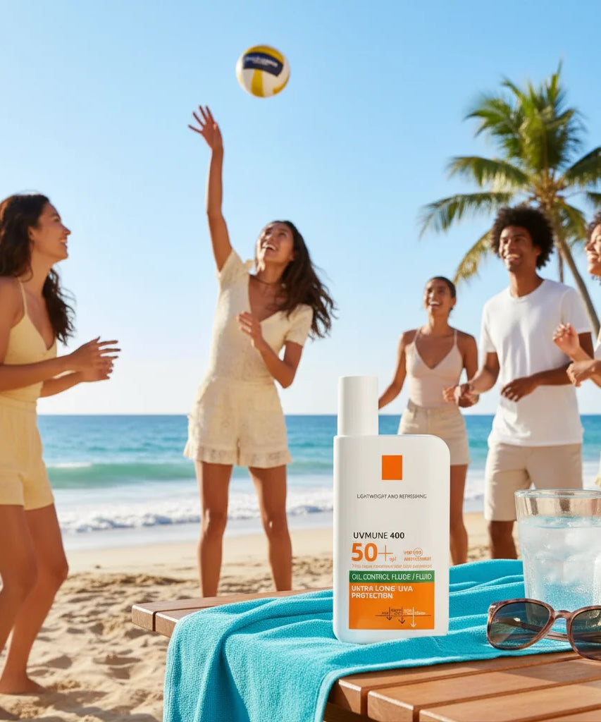 SPF50+ Sunscreen Lotion Lightweight Non-Greasy UV Protection Face Body Sunscreen Lasting Moisturizing Refreshing Sunburn Defense