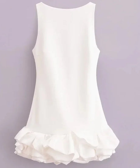 Mini Robe Bodycon Dos Nu Volants Froufrous – Soirée & Club