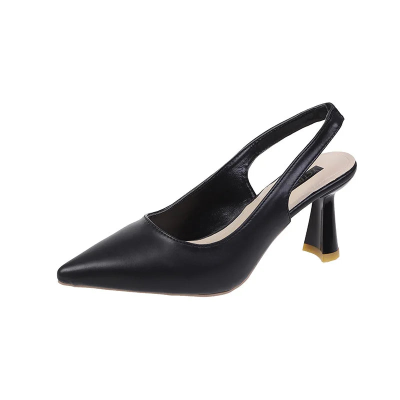 Escarpins Stiletto Bout Pointu Slingback – Talon Haut Élégant
