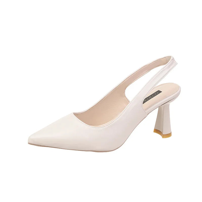 Escarpins Stiletto Bout Pointu Slingback – Talon Haut Élégant