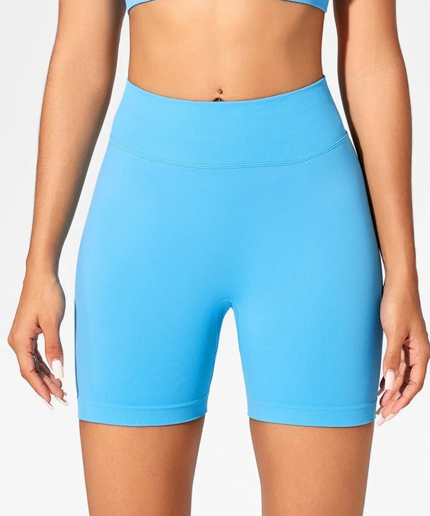 Short Yoga Taille Haute Seamless – Coloris Uni Femme