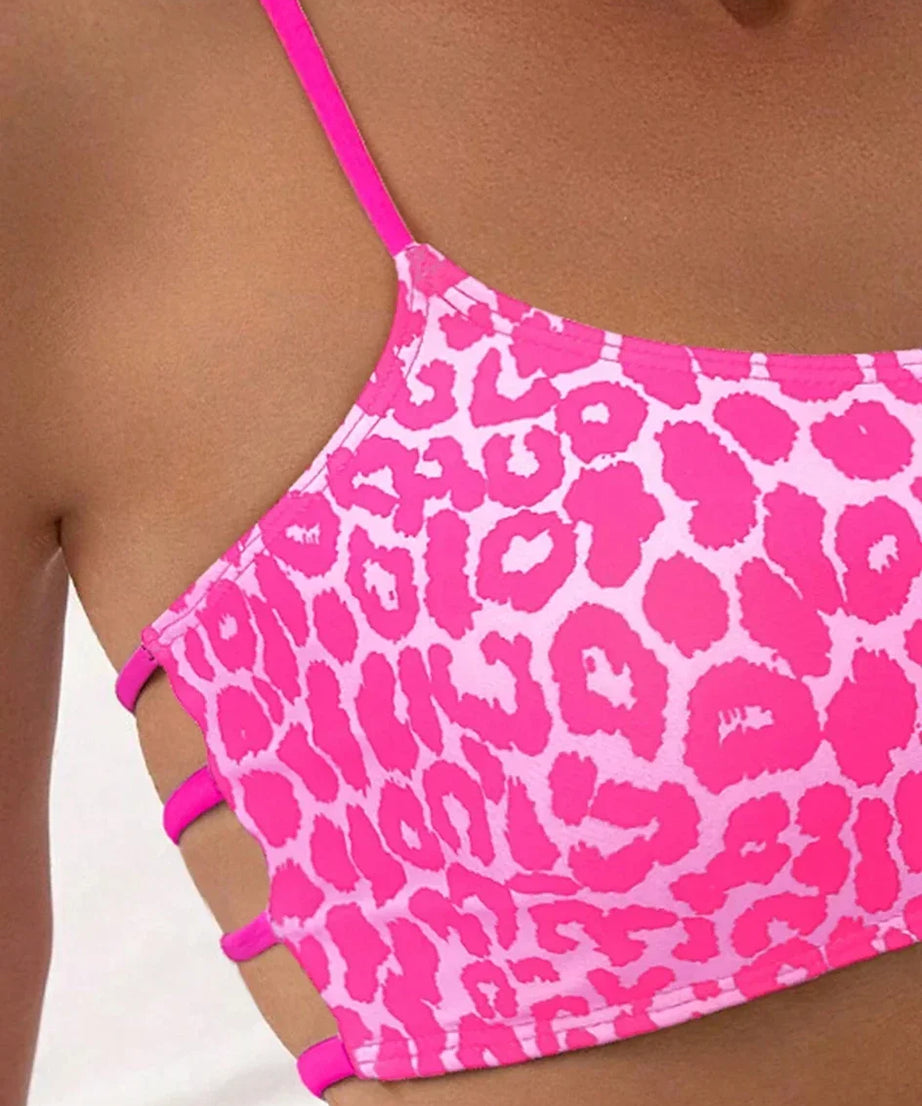Bikini Leopard Taille Haute Micro 2 Pieces – Maillot de Bain