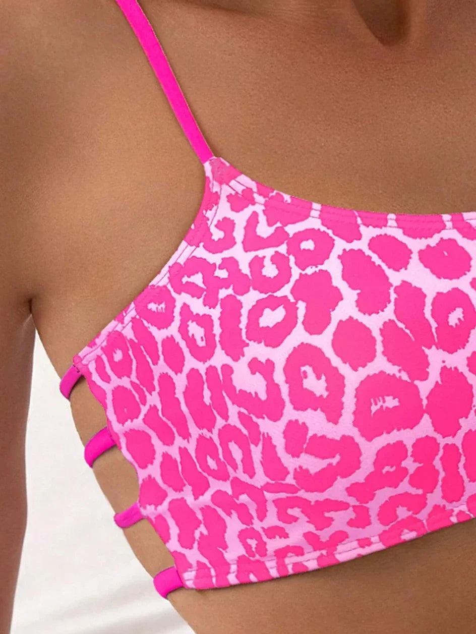 Bikini Leopard Taille Haute Micro 2 Pieces – Maillot de Bain