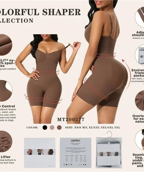 Gaine Gainante One-Piece Seamless Contrôle Ventre – S à XXXL