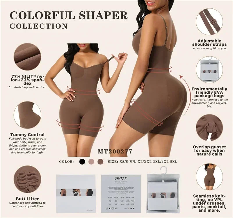 Gaine Gainante One-Piece Seamless Contrôle Ventre – S à XXXL