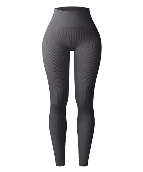 Seamless Knit Yoga Leggings Women Thread Solid Tights Gym Workout Running Stretchy High Waist Hip Liftting Skinny Gym Leggings
