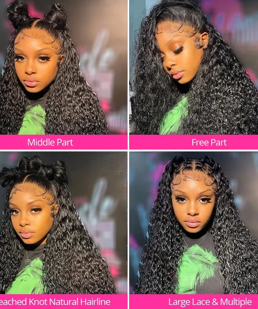 Perruque Lace Front HD Deep Wave – 13x4 & 13x6
