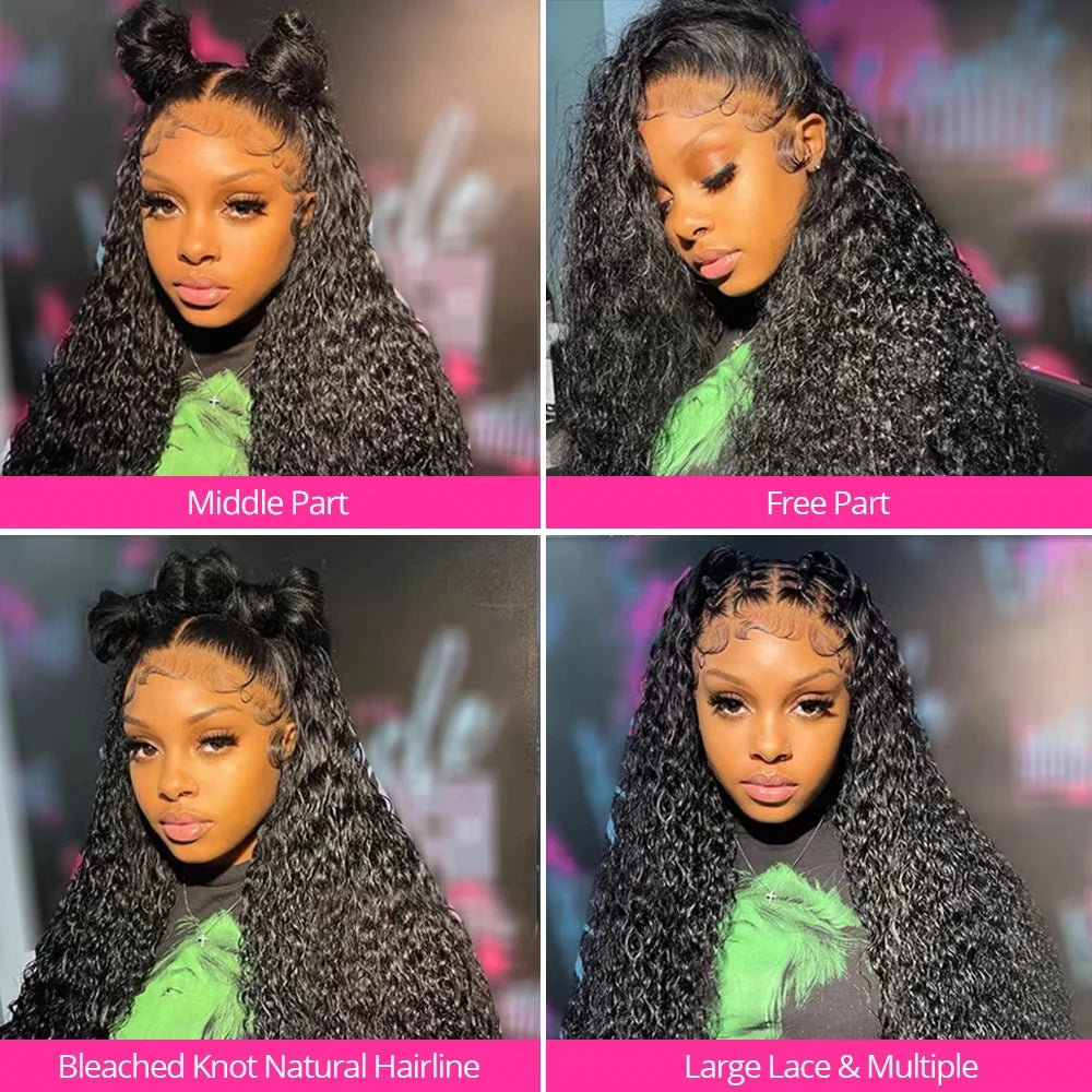 Perruque Lace Front HD Deep Wave – 13x4 & 13x6