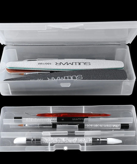 Boîte Organisateur Double Couche Outils Nail Art