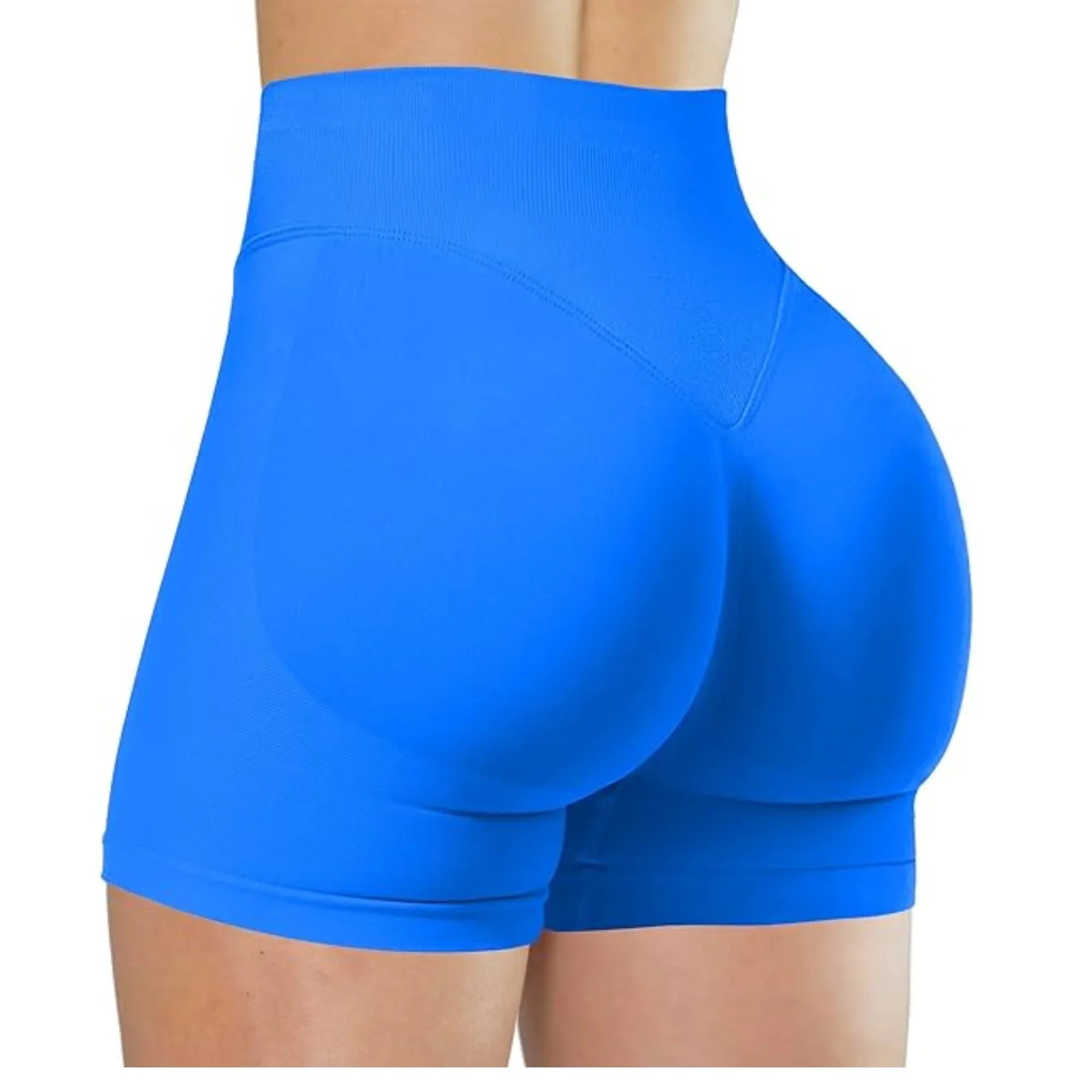 Short Yoga Taille Haute Seamless – Coloris Uni Femme