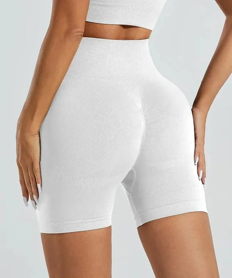 Short Yoga Taille Haute Seamless – Coloris Uni Femme