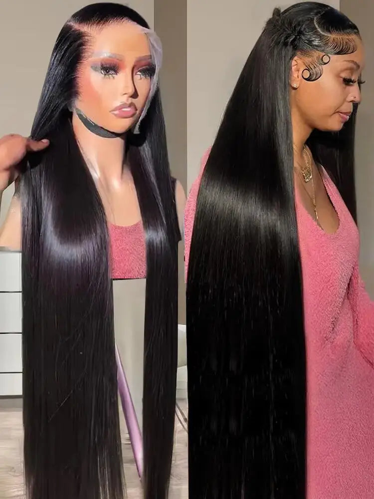 Perruque Lace Front Bone Straight 200% Densité – Jusqu'à 46 Pouces