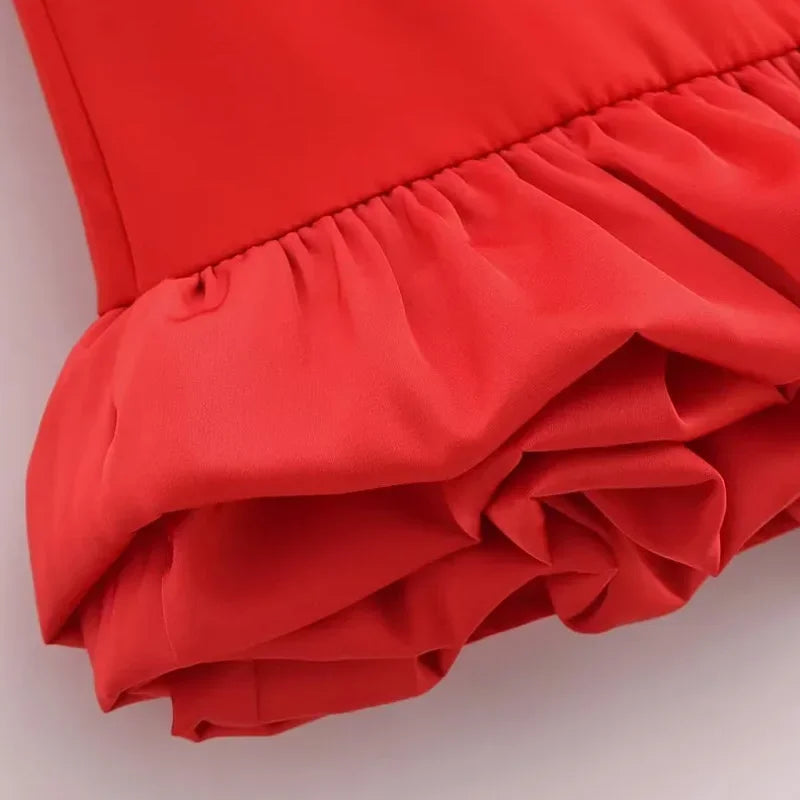 Mini Robe Bodycon Dos Nu Volants Froufrous – Soirée & Club