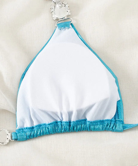 Bikini Strass Push Up Taille Basse 2 Pièces – Été 2026