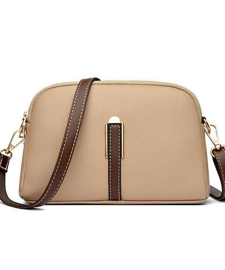 Sac Bandoulière Cuir Véritable Rabat Coque – Compact & Chic