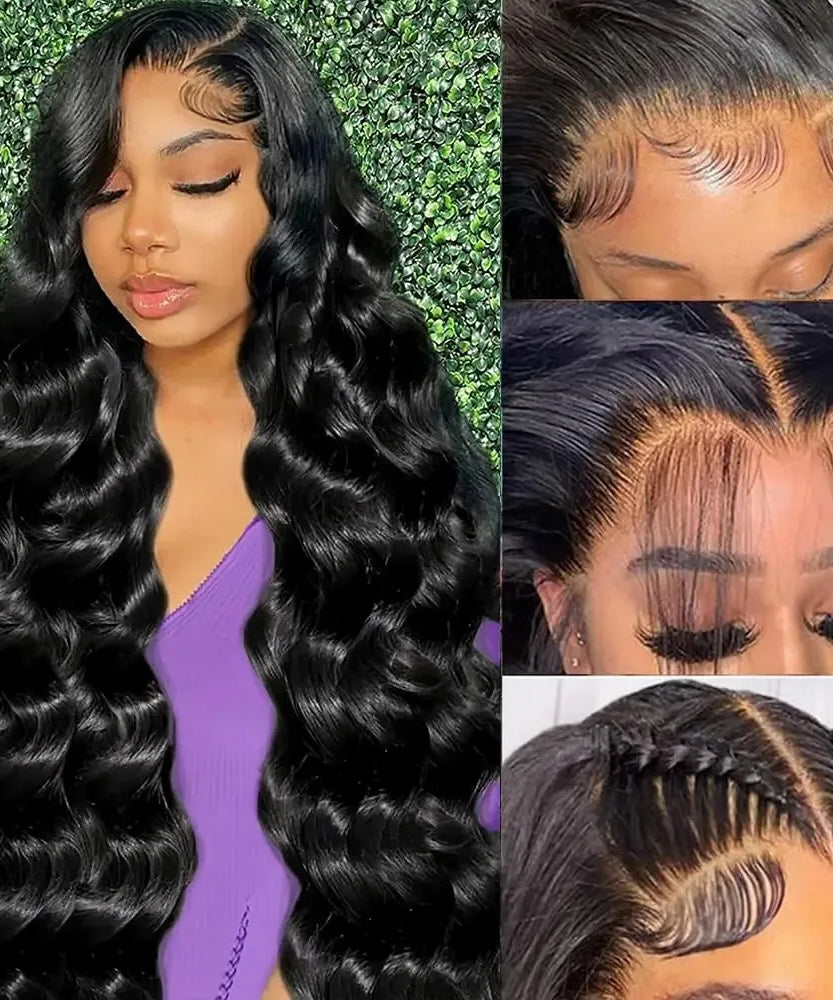 Perruque Lace Front HD Body Wave – Jusqu'à 46 Pouces
