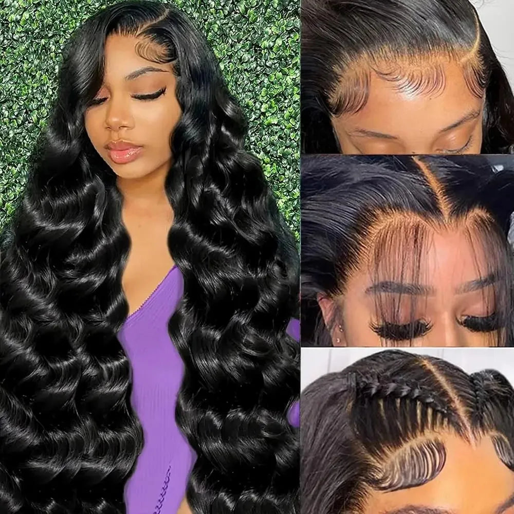 Perruque Lace Front HD Body Wave – Jusqu'à 46 Pouces