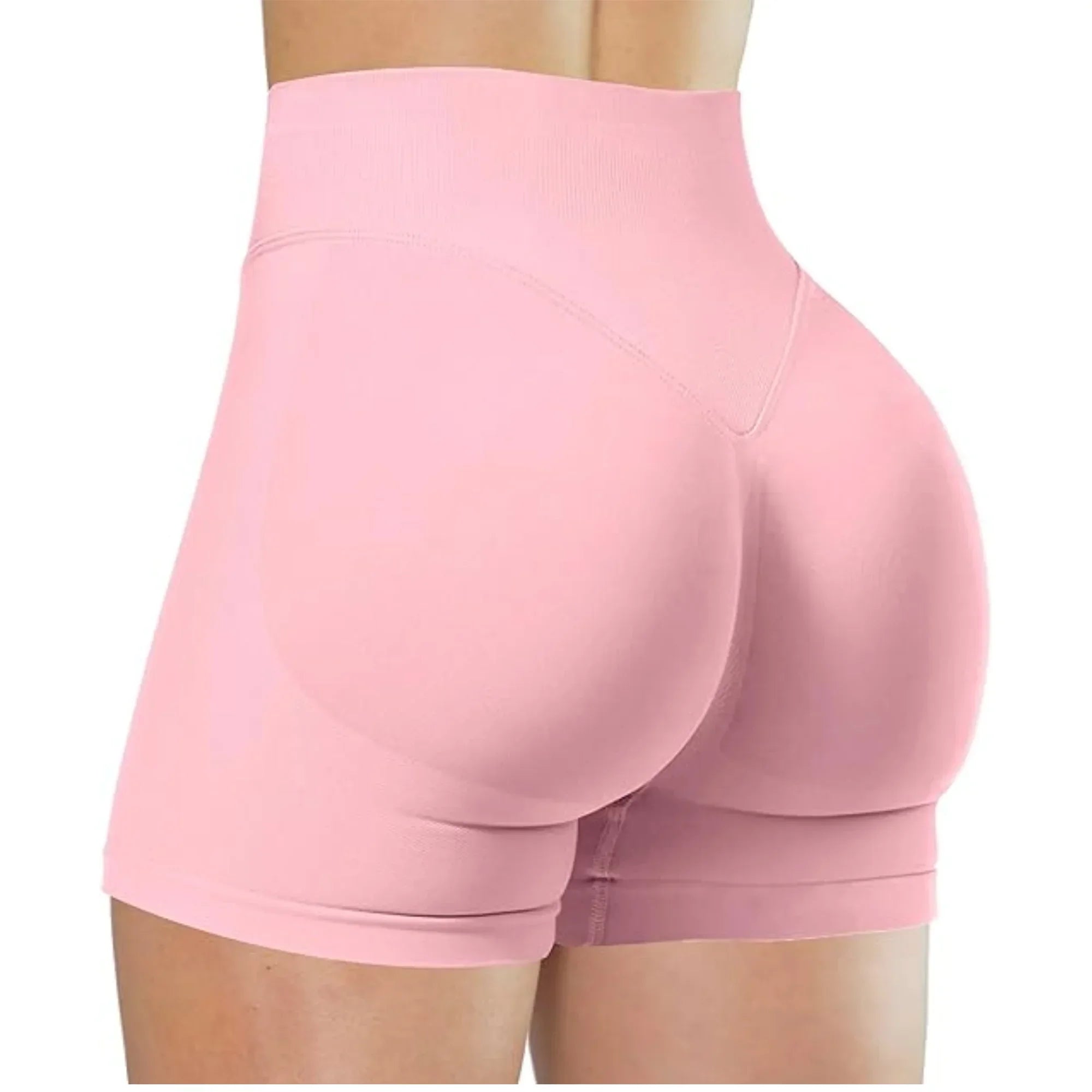Short Yoga Taille Haute Seamless – Coloris Uni Femme