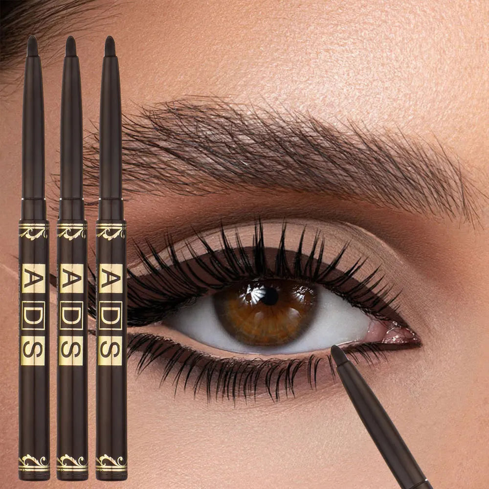 Set 3 Crayons Eyeliner Waterproof Twist – Noir & Brun