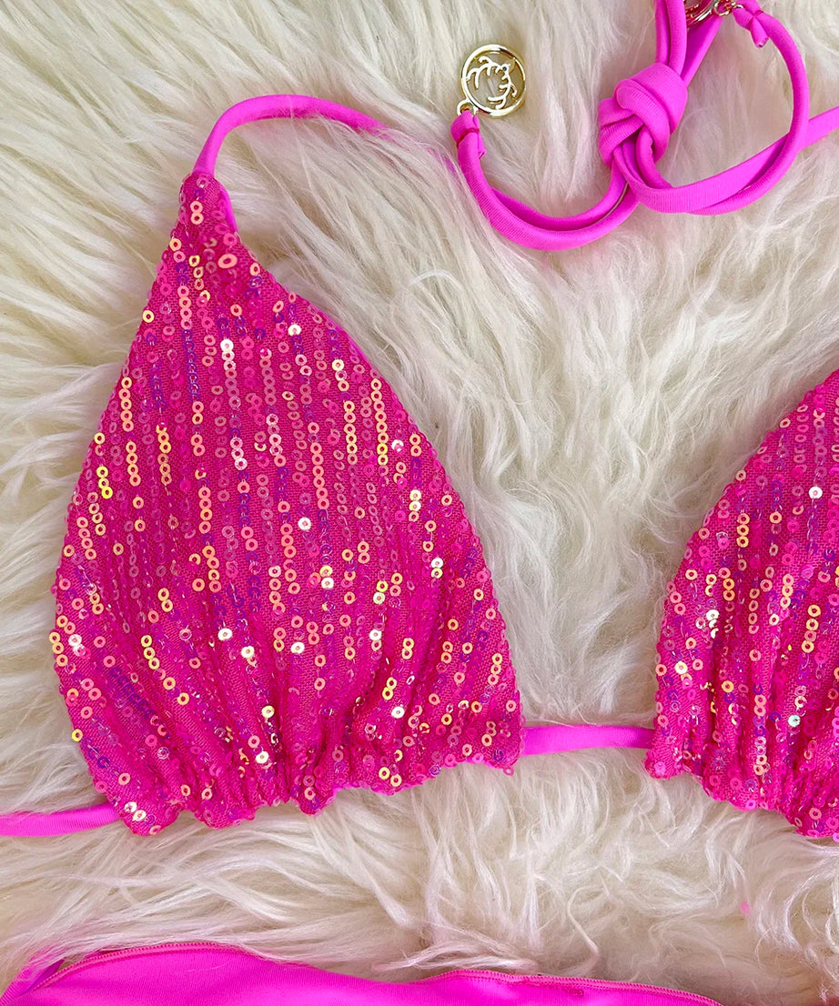 Bikini Pailleté 2 Pièces Étincelant – Maillot de Bain Festif