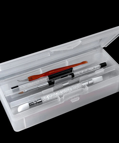 Boîte Organisateur Double Couche Outils Nail Art