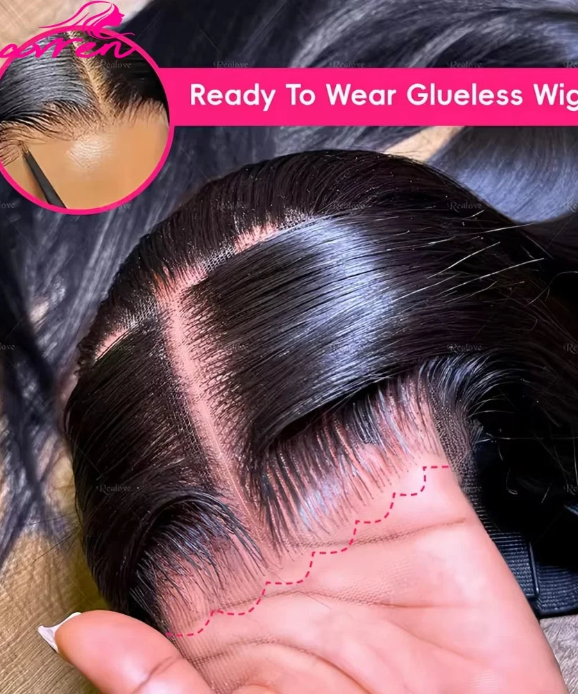 Perruque Lace Front HD Bone Straight Glueless – 13x4 & 13x6